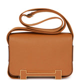 Hermes Geta Caramel Chevre Gold Hardware