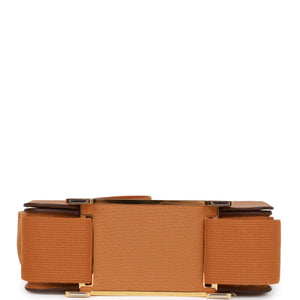 Hermes Geta Caramel Chevre Gold Hardware