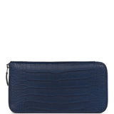 Hermes Azap Classic Wallet Bleu Saphir Matte Alligator Palladium Hardware