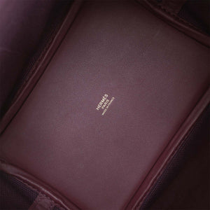 Hermes Picotin Cargo 18 Cassis Swift and Toile Canvas Gold Hardware