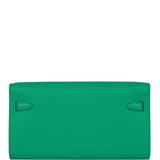 Hermes Kelly Wallet To Go Vert Jade Epsom Palladium Hardware
