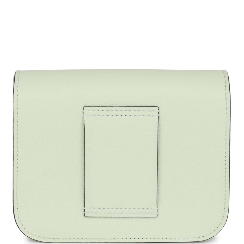 Hermes Constance Slim Wallet Vert Fizz Evercolor Palladium Hardware