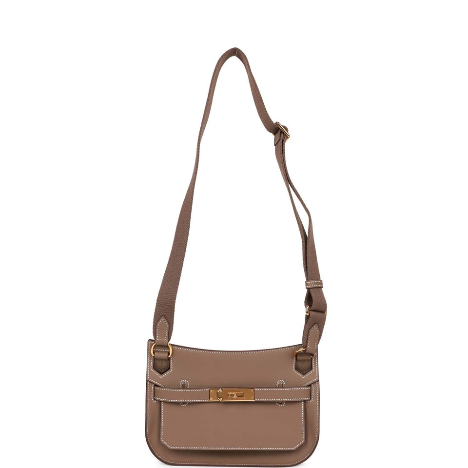 Hermes Jypsiere Mini Etoupe Swift Gold Hardware