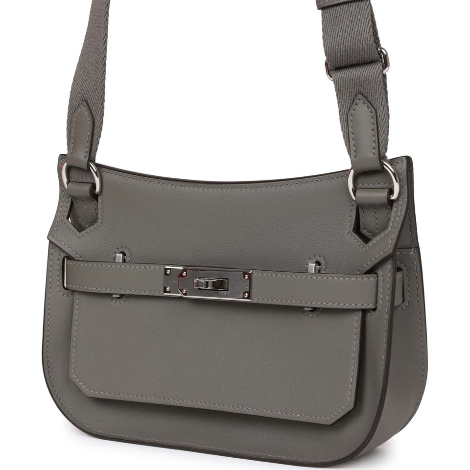 Hermes Jypsiere Mini Gris Meyer Swift Palladium Hardware