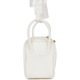 Hermes Mini Lindy White Swift Gold Hardware