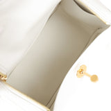 Hermes Mini Lindy White Swift Gold Hardware