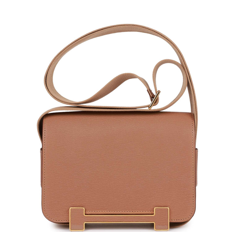 Hermes Geta Quebracho and Chai Chevre Gold Hardware