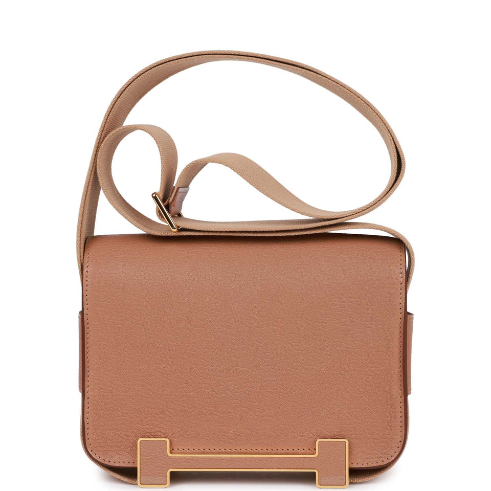 Hermes Geta Quebracho and Chai Chevre Gold Hardware