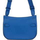 Hermes Mini Jypsiere Bleu France Evercolor Palladium Hardware