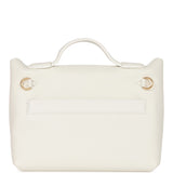 Hermes Mini 24/24 Bag White Evercolor and Swift Gold Hardware