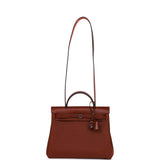 Hermes Herbag Zip PM 31 Rouge H Vache Hunter Palladium Hardware