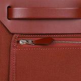Hermes Herbag Zip PM 31 Rouge H Vache Hunter Palladium Hardware