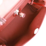Hermes Herbag Zip PM 31 Rouge H Vache Hunter Palladium Hardware