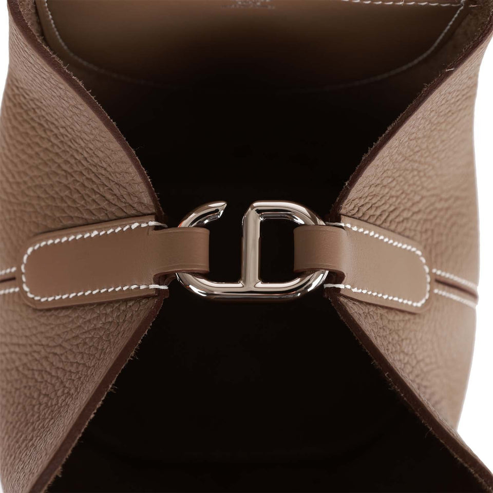Hermes In-The-Loop 18 Etoupe Clemence and Swift Palladium Hardware