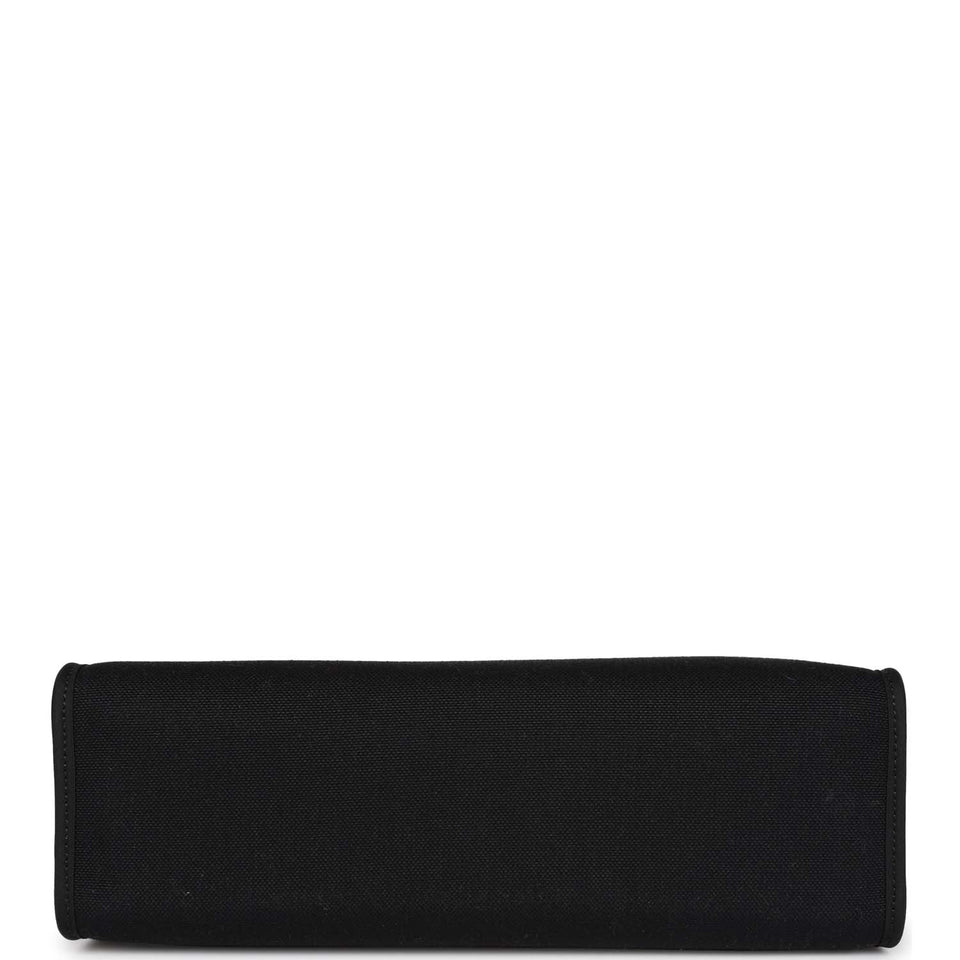 Hermes Herbag Zip PM 31 Black Toile H Berline Hunter Palladium Hardware