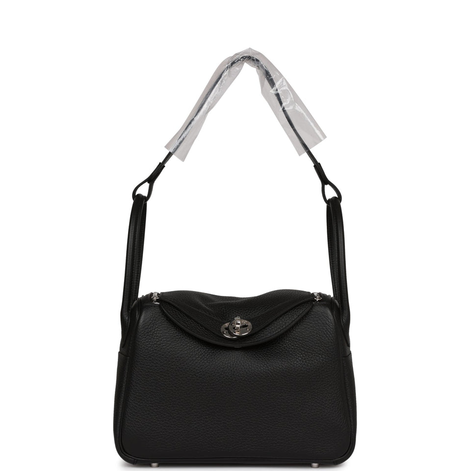 Hermes Lindy 26 Black Clemence Palladium Hardware