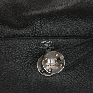 Hermes Lindy 26 Black Clemence Palladium Hardware