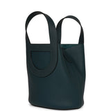 Hermes In-The-Loop 18 Vert Cypress Clemence and Swift Palladium Hardware