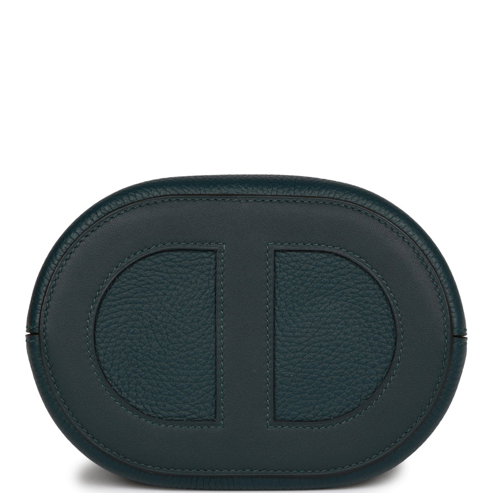 Hermes In-The-Loop 18 Vert Cypress Clemence and Swift Palladium Hardware