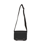 Hermes Geta Bag Black Chevre Palladium Hardware