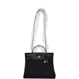 Hermes Herbag Zip PM 31 Black Toile H Berline Hunter Palladium Hardware