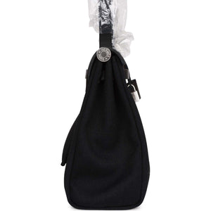 Hermes Herbag Zip PM 31 Black Toile H Berline Hunter Palladium Hardware
