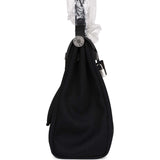 Hermes Herbag Zip PM 31 Black Toile H Berline Hunter Palladium Hardware
