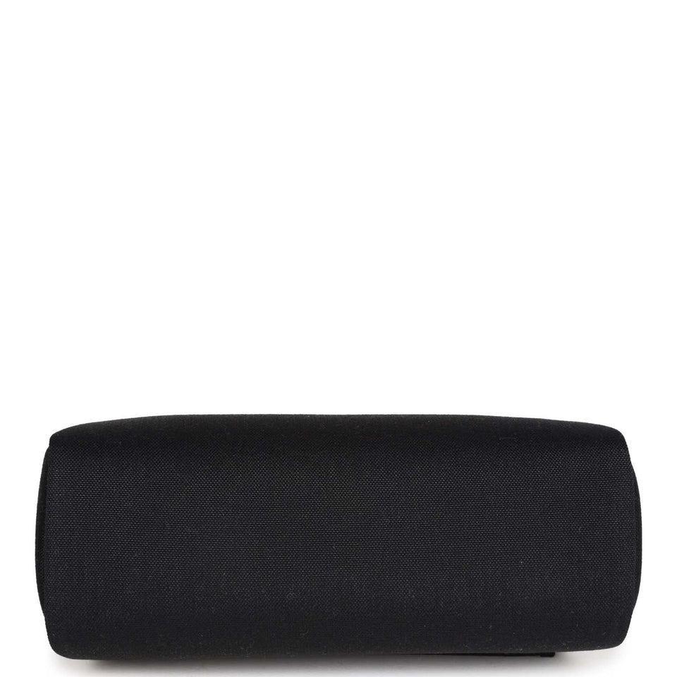 Hermes Herbag Zip PM 31 Black Toile H Berline Hunter Palladium Hardware