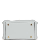 Hermes Mini Lindy Bleu Pale Clemence Gold Hardware