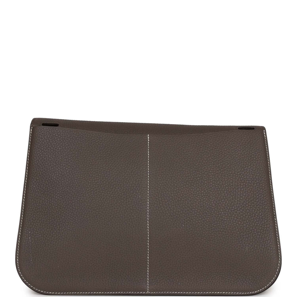 Hermes Halzan 31 Etain Clemence Palladium Hardware