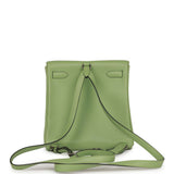 Hermes Kelly Ado Backpack Vert Criquet Evercolor Verso Palladium Hardware