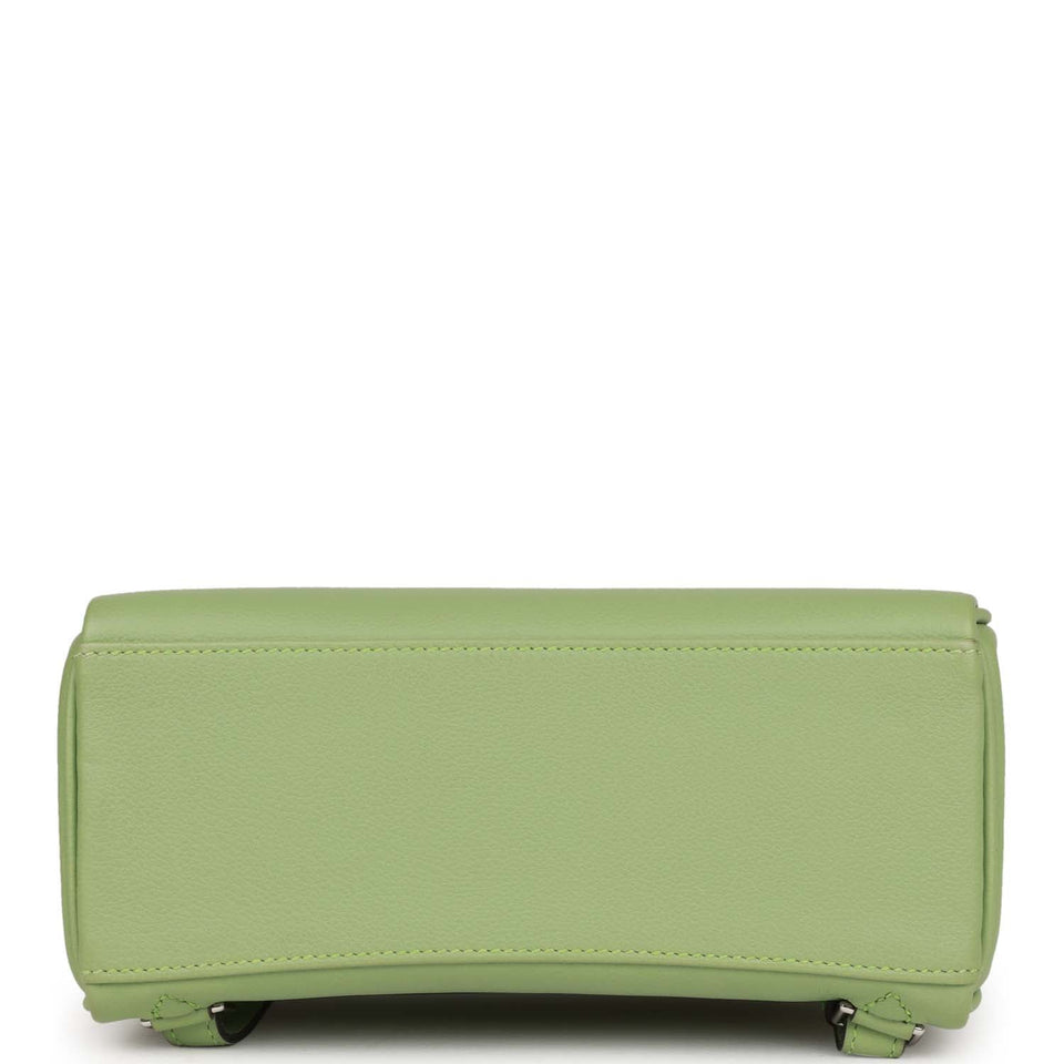 Hermes Kelly Ado Backpack Vert Criquet Evercolor Verso Palladium Hardware