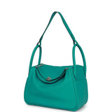 Hermes Lindy 30 Bleu Paon Swift Palladium Hardware