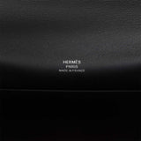 Hermes Kelly Pochette Black Swift Palladium Hardware