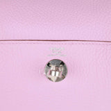 Hermes Mini Lindy Mauve Sylvestre Clemence Palladium Hardware