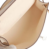 Hermes Kelly Pochette Nata Ostrich Palladium Hardware