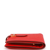 Hermes Bearn Compact Wallet Rouge de Coeur Epsom Gold Hardware