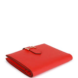 Hermes Bearn Compact Wallet Rouge de Coeur Epsom Gold Hardware