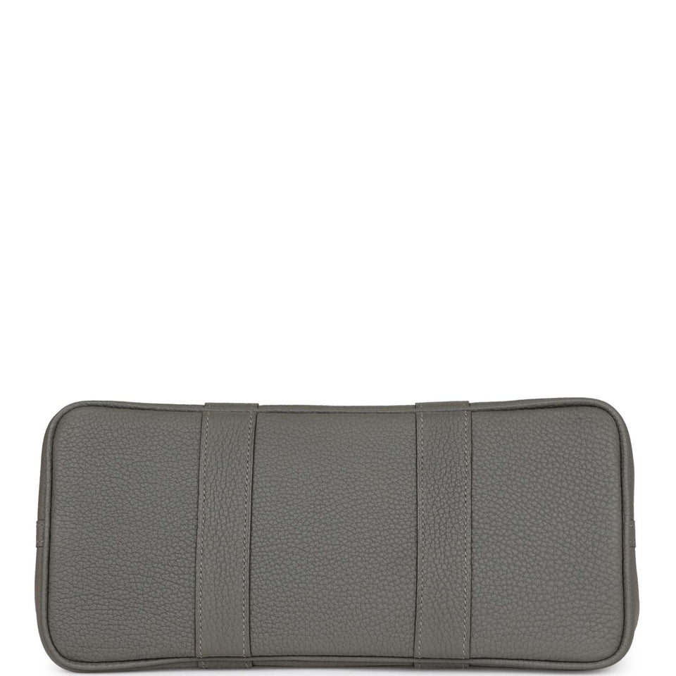 Hermes Garden Party 30 Gris Meyer Negonda Palladium Hardware