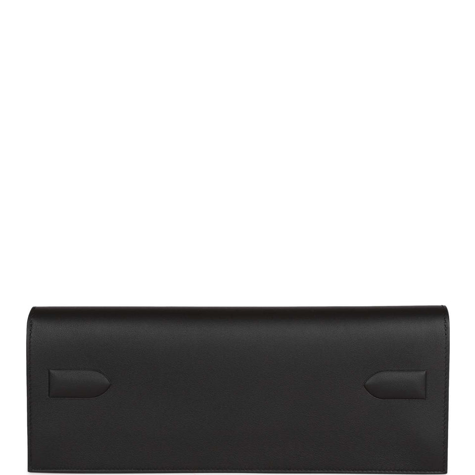 Hermes Shadow Kelly Cut Black Swift Calfskin