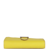 Hermes Bearn Mini Wallet Lime Chevre Mysore Palladium Hardware