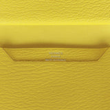 Hermes Bearn Mini Wallet Lime Chevre Mysore Palladium Hardware
