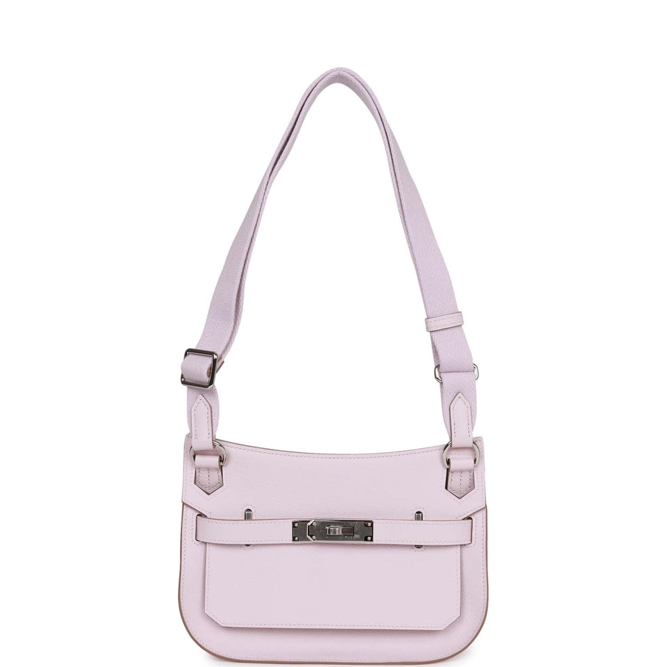 Hermes Jypsiere Mini Mauve Pale Verso Evercolor Palladium Hardware