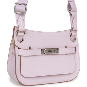 Hermes Jypsiere Mini Mauve Pale Verso Evercolor Palladium Hardware