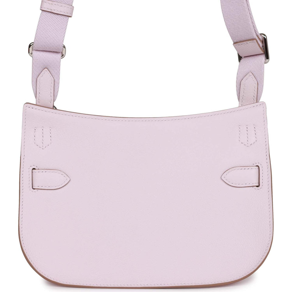 Hermes Jypsiere Mini Mauve Pale Verso Evercolor Palladium Hardware