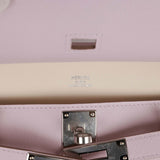 Hermes Jypsiere Mini Mauve Pale Verso Evercolor Palladium Hardware