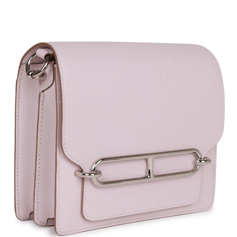 Hermes Mini Sac Roulis 18 Mauve Pale Evercolor Palladium Hardware