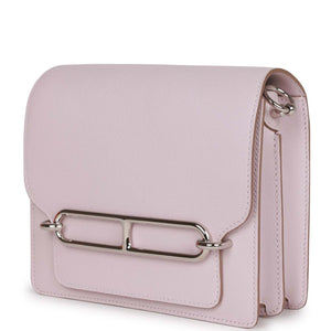 Hermes Mini Sac Roulis 18 Mauve Pale Evercolor Palladium Hardware