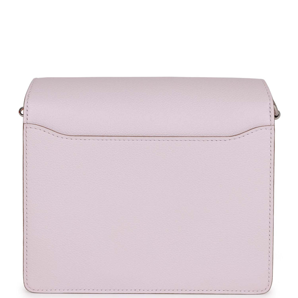 Hermes Mini Sac Roulis 18 Mauve Pale Evercolor Palladium Hardware