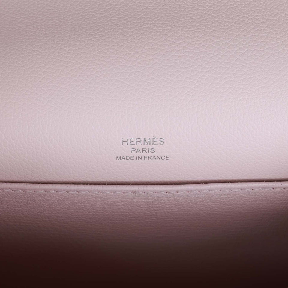 Hermes Mini Sac Roulis 18 Mauve Pale Evercolor Palladium Hardware